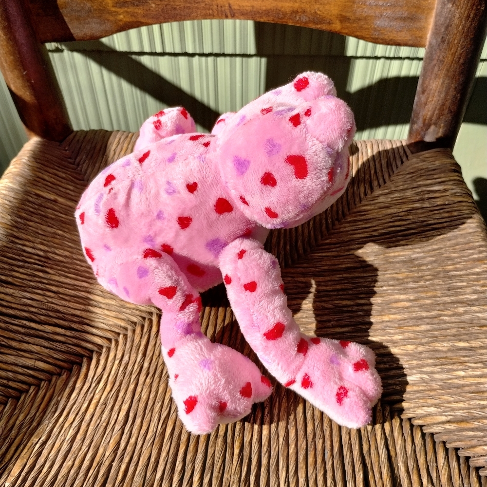 Ganz Webkinz Love Frog HM144 Valentine's Day Pink W/ Hearts No Code - Picture 3 of 13